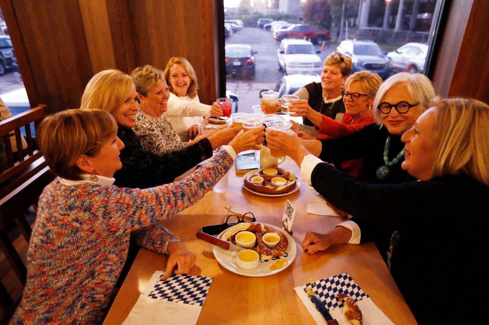 Toasting with old friends